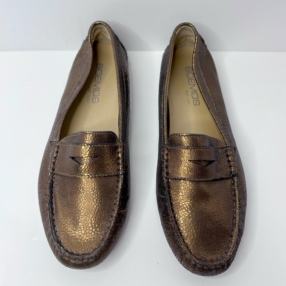 Boemos Bronze Leather Driving Loafer - Picture 3 of 8
